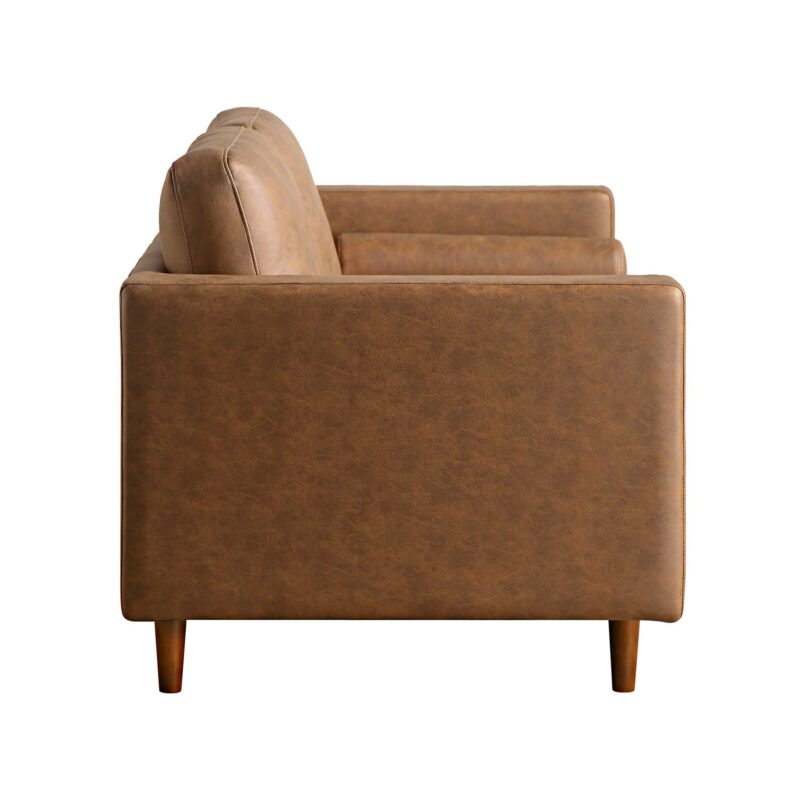 Henrietta 2-Seater Sofa, Tan Faux Suede - Image 9