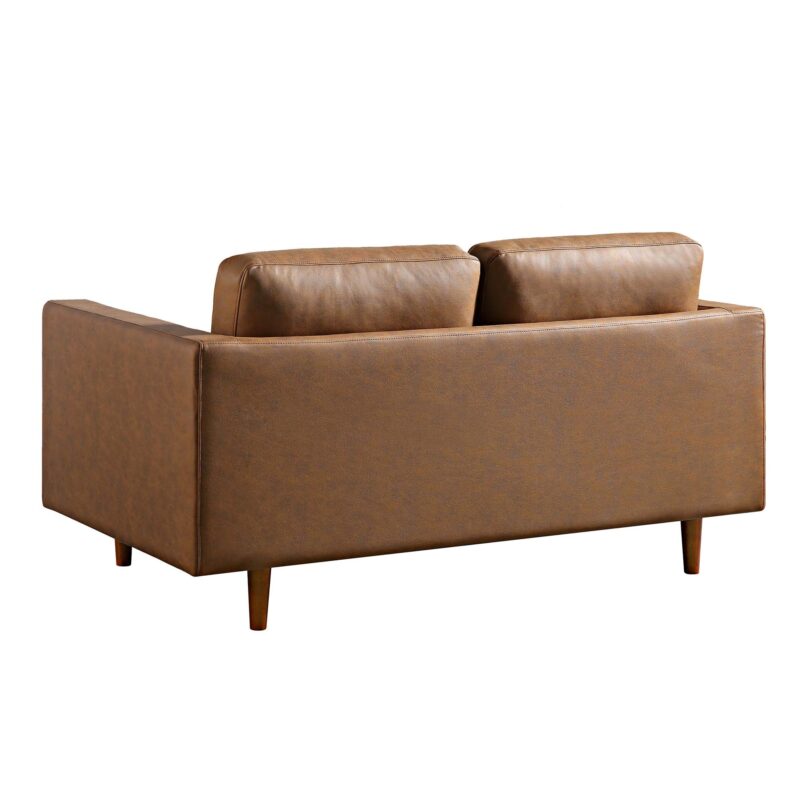 Henrietta 2-Seater Sofa, Tan Faux Suede - Image 10