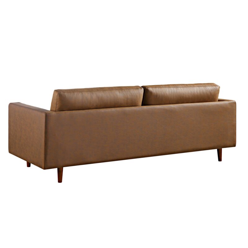 Henrietta Large 3-Seater Sofa, Tan Faux Suede - Image 9