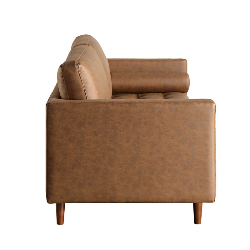 Henrietta Large 3-Seater Sofa, Tan Faux Suede - Image 10