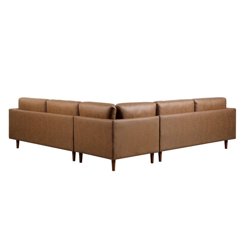 Henrietta 5+Seater Corner Sofa, Tan Faux Suede - Image 11