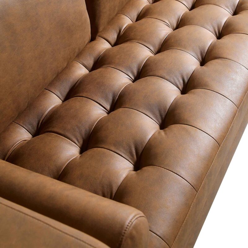 Henrietta 5+Seater Corner Sofa, Tan Faux Suede - Image 14