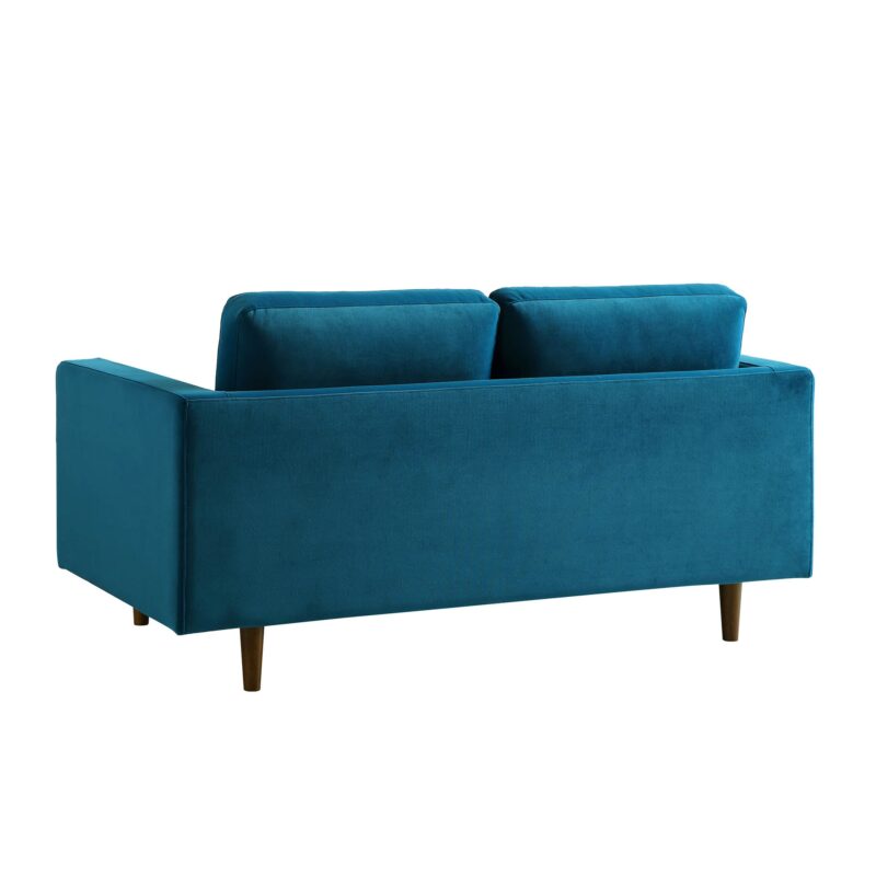Henrietta 2-Seater Sofa, Teal Velvet - Image 10