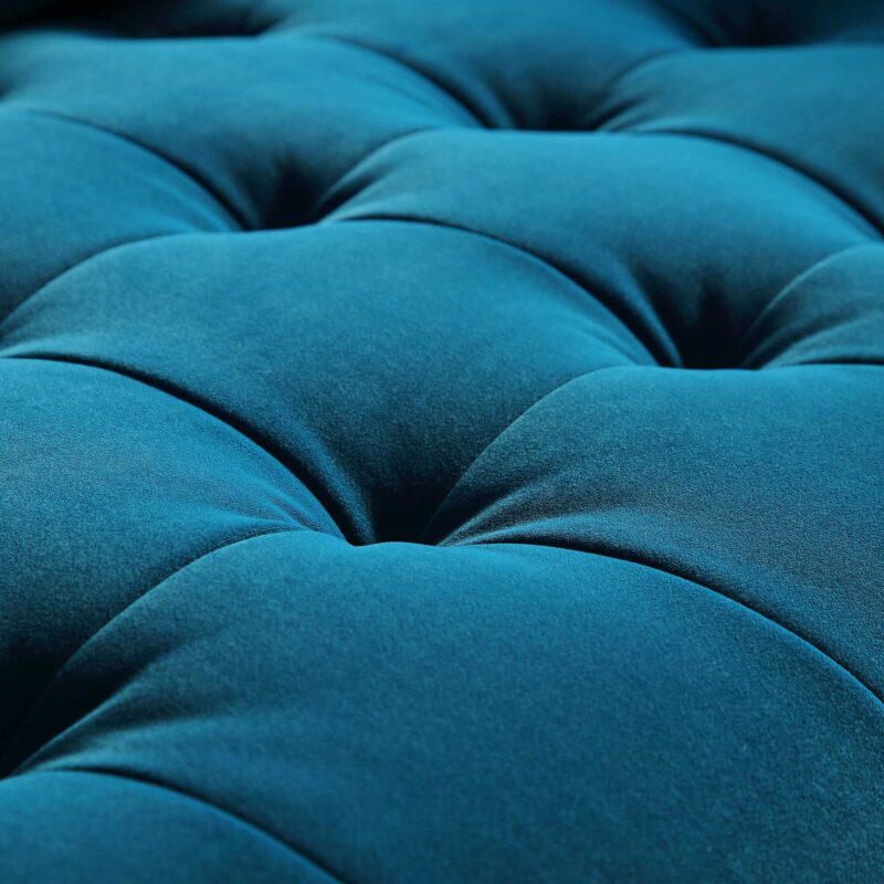 Henrietta 2-Seater Sofa, Teal Velvet - Image 13