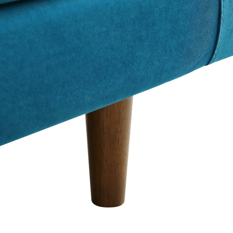 Henrietta 2-Seater Sofa, Teal Velvet - Image 15