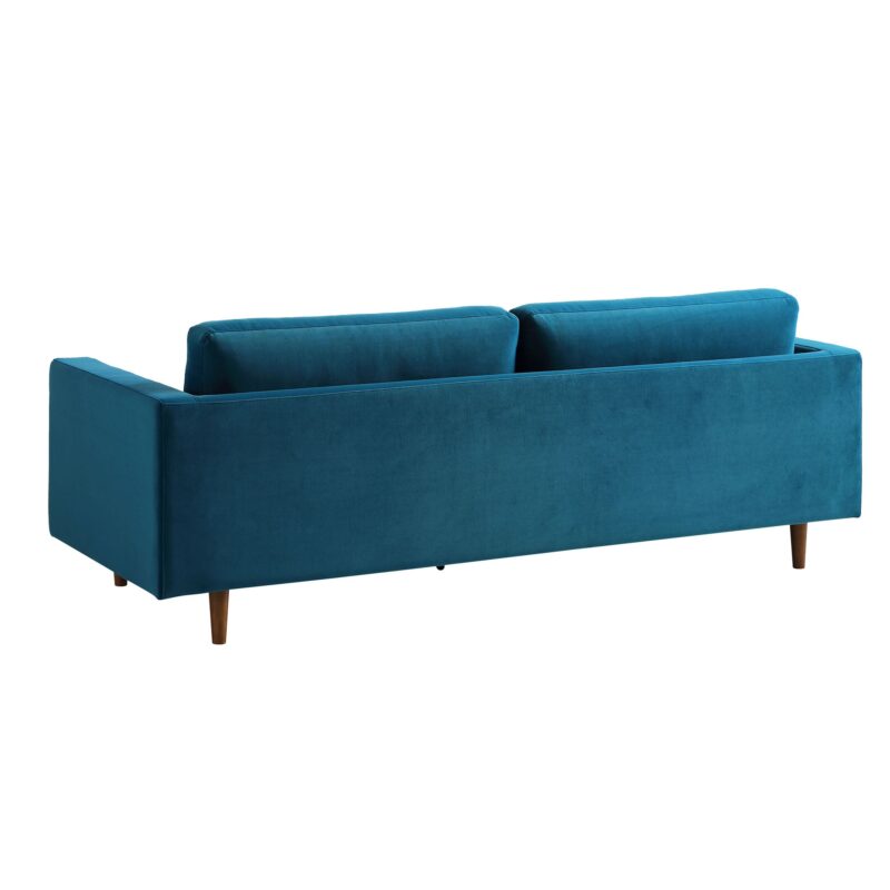 Henrietta Large 3-Seater Sofa, Teal Velvet - Image 10