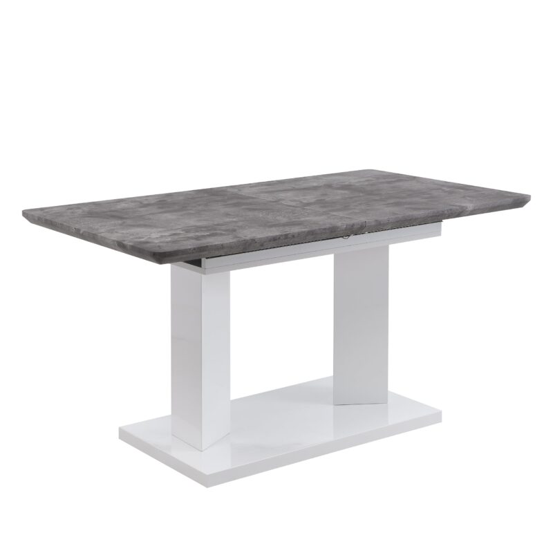 Goswell Concrete Effect Extending Dining Table 6 to 8 Seater - Image 3