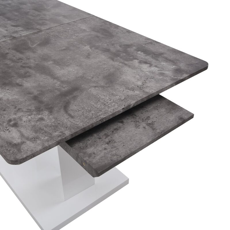 Goswell Concrete Effect Extending Dining Table 6 to 8 Seater - Image 10