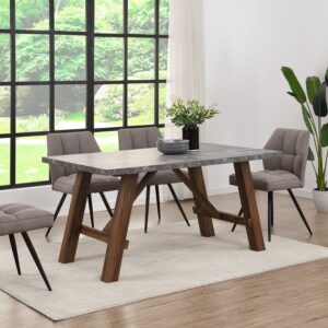 Lambeth Concrete effect 150cm Dining Table