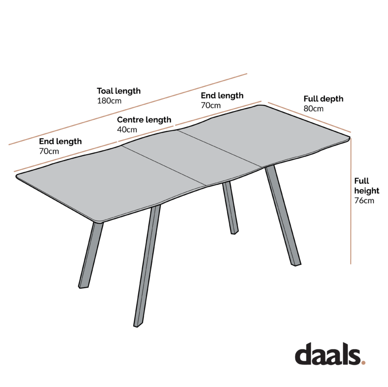 Weston Oak Effect Extendable 6-8 Seater Dining Table - Image 9
