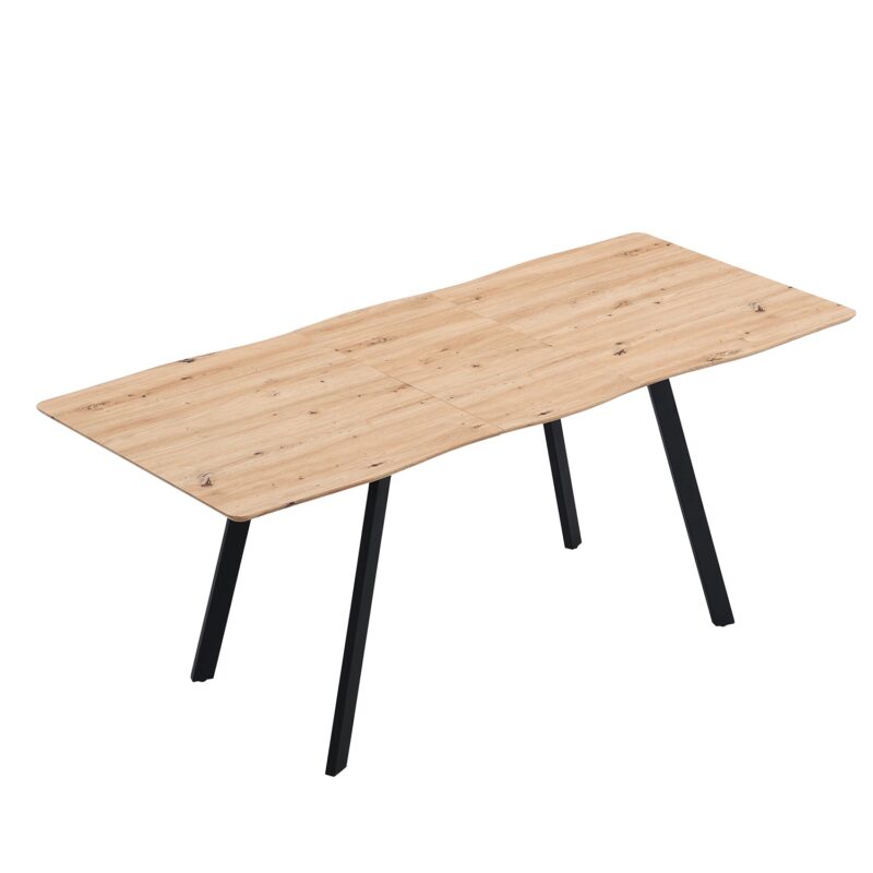 Weston Oak Effect Extendable 6-8 Seater Dining Table - Image 7