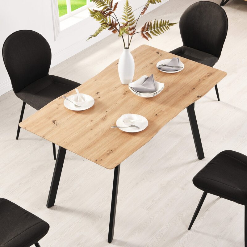 Weston Oak Effect Extendable 6-8 Seater Dining Table - Image 5