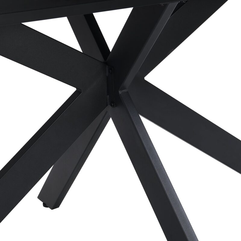 Varden Black Ceramic Extending Dining Table - Image 12