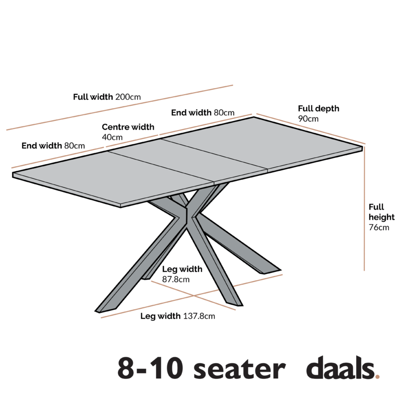 Varden White Ceramic Extending Dining Table - Image 6