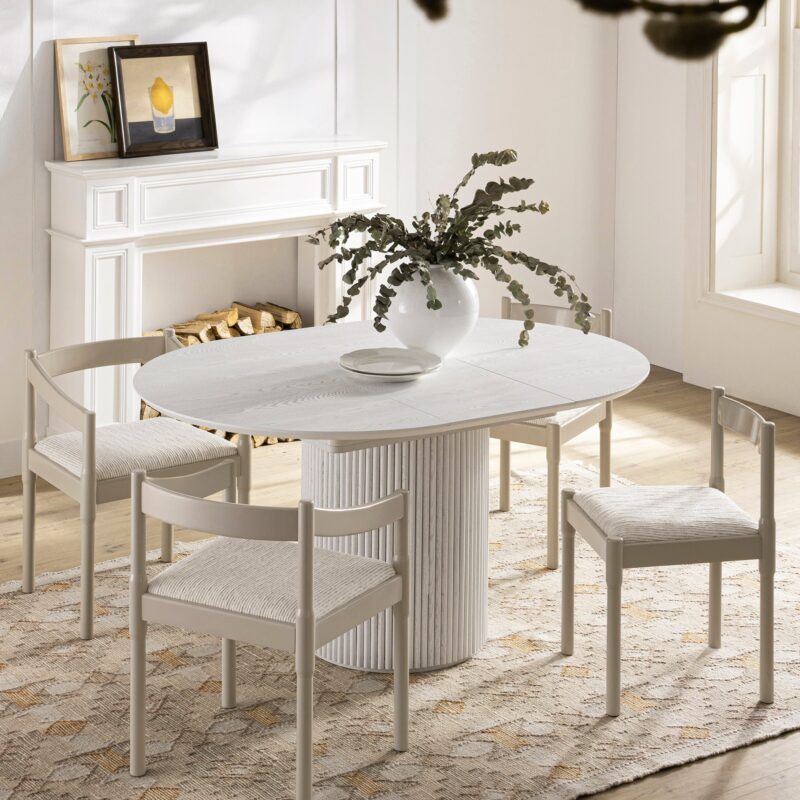 Minley 2-in-1 Carver Chair, Light Taupe High Gloss - Image 2