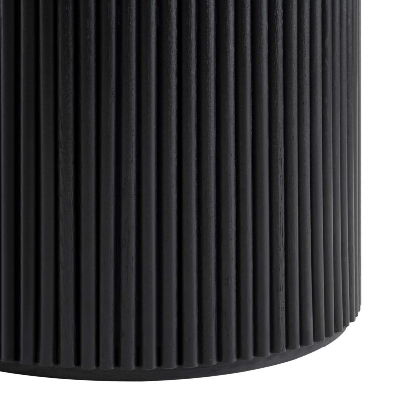 Maru Ceramic Top Black Pedestal Round Dining Table - Image 10