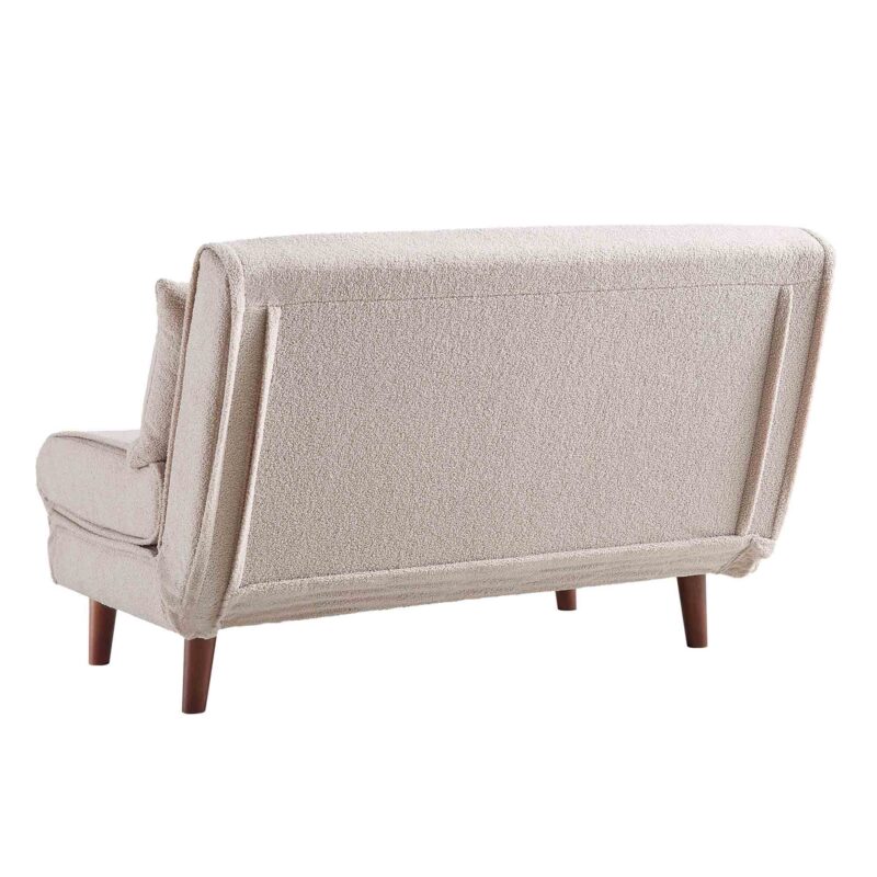 Algo Sofabed with Cushions in Taupe Teddy Fabric 2 Seater - Image 13