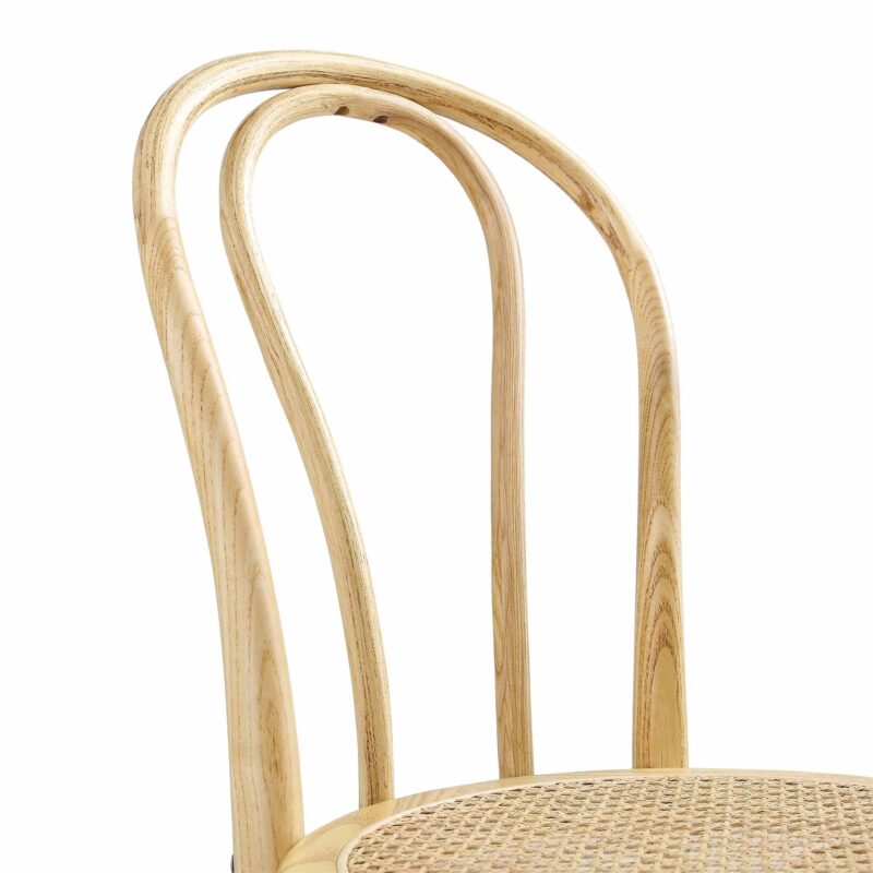 Camille Elm Wood and Rattan Bentwood Dining Chair, Natural - Image 10