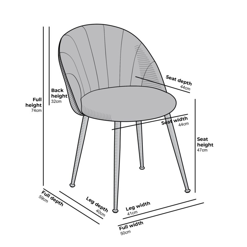 Milverton Pair of 2 Velvet Dining Chairs with Golden Chrome Legs (Teal) - Image 5