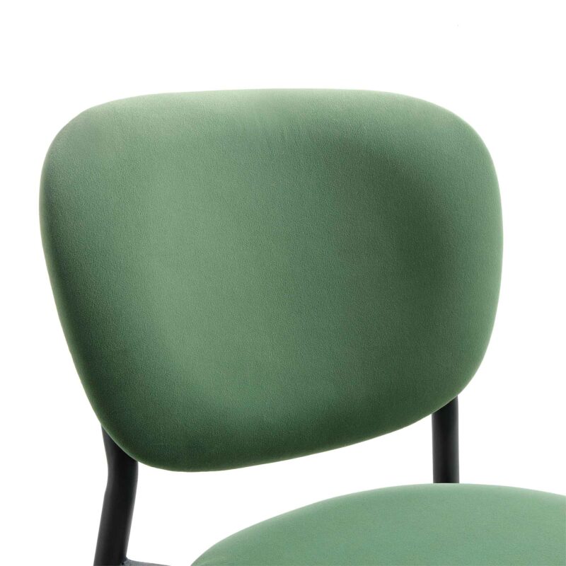 Kelmarsh Set of 2 Grass Green Velvet Upholstered Dining Chairs - Image 8