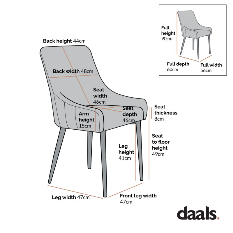 Garnet Set of 2 Dark Grey Velvet Upholstered Dining Chairs with Back Handle - Image 4