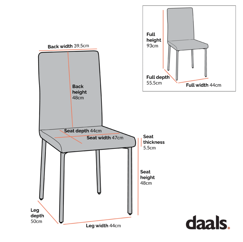 Fernie Set of 2 Navy Blue Velvet Dining Chairs with Upholstered Legs - Image 4
