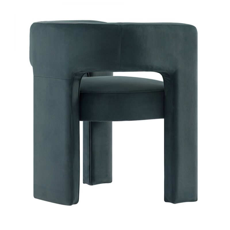 Greenwich Aegean Blue Velvet Dining Chair - Image 6