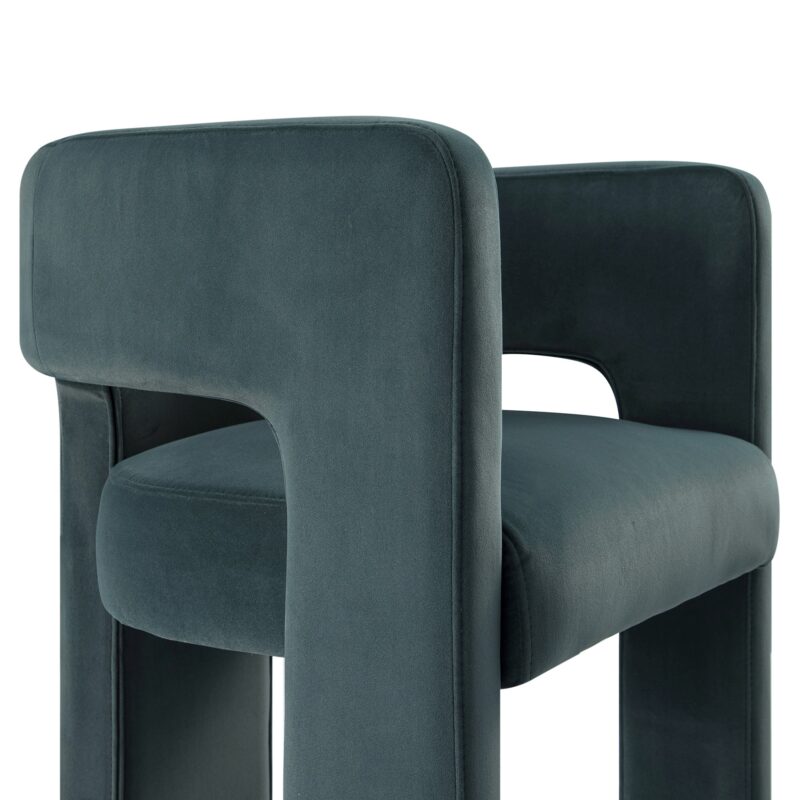 Greenwich Aegean Blue Velvet Dining Chair - Image 10