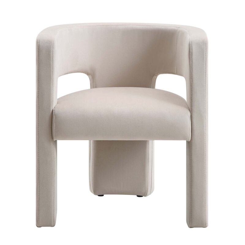 Greenwich Champagne Velvet Dining Chair - Image 2