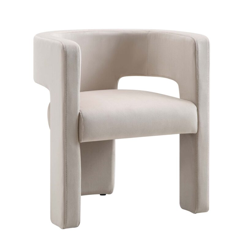 Greenwich Champagne Velvet Dining Chair - Image 3