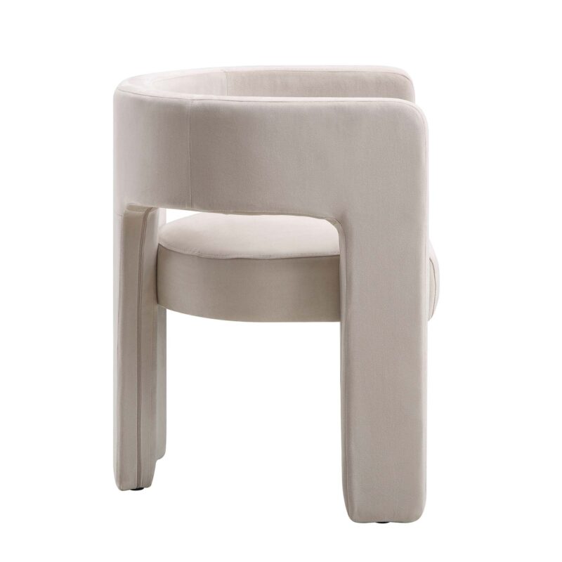 Greenwich Champagne Velvet Dining Chair - Image 5