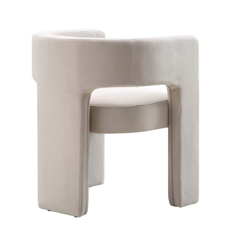 Greenwich Champagne Velvet Dining Chair - Image 6