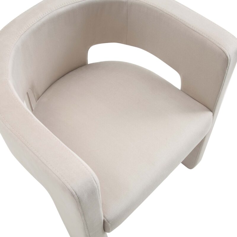 Greenwich Champagne Velvet Dining Chair - Image 7