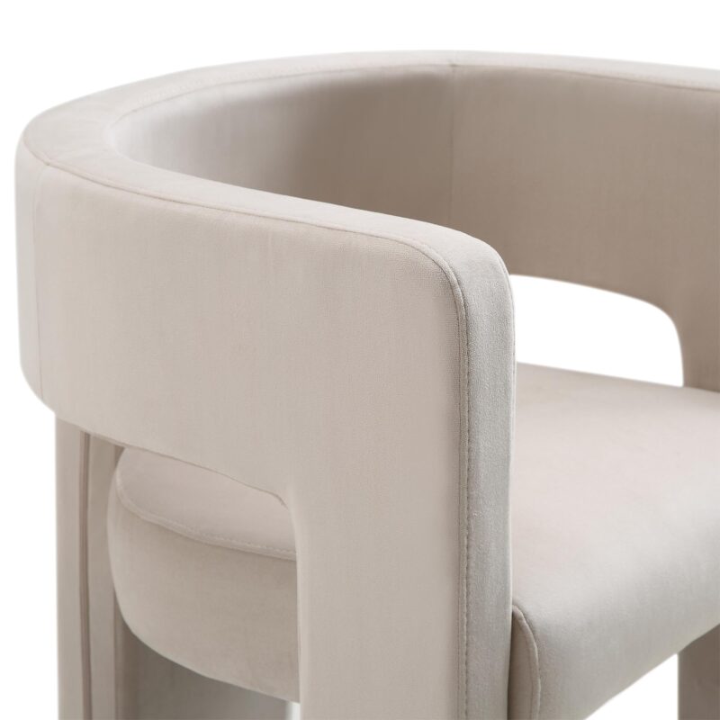 Greenwich Champagne Velvet Dining Chair - Image 8