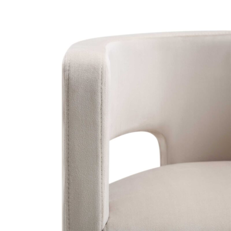 Greenwich Champagne Velvet Dining Chair - Image 9