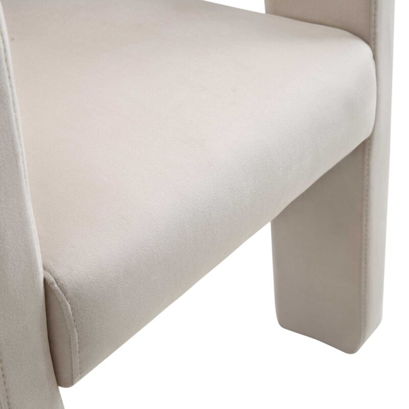 Greenwich Champagne Velvet Dining Chair - Image 10