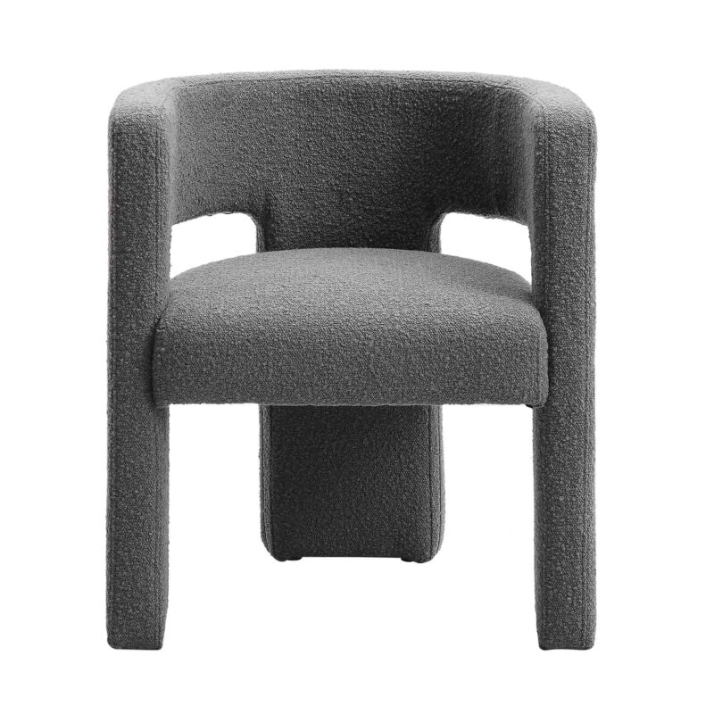 Greenwich Charcoal Boucle Dining Chair - Image 3