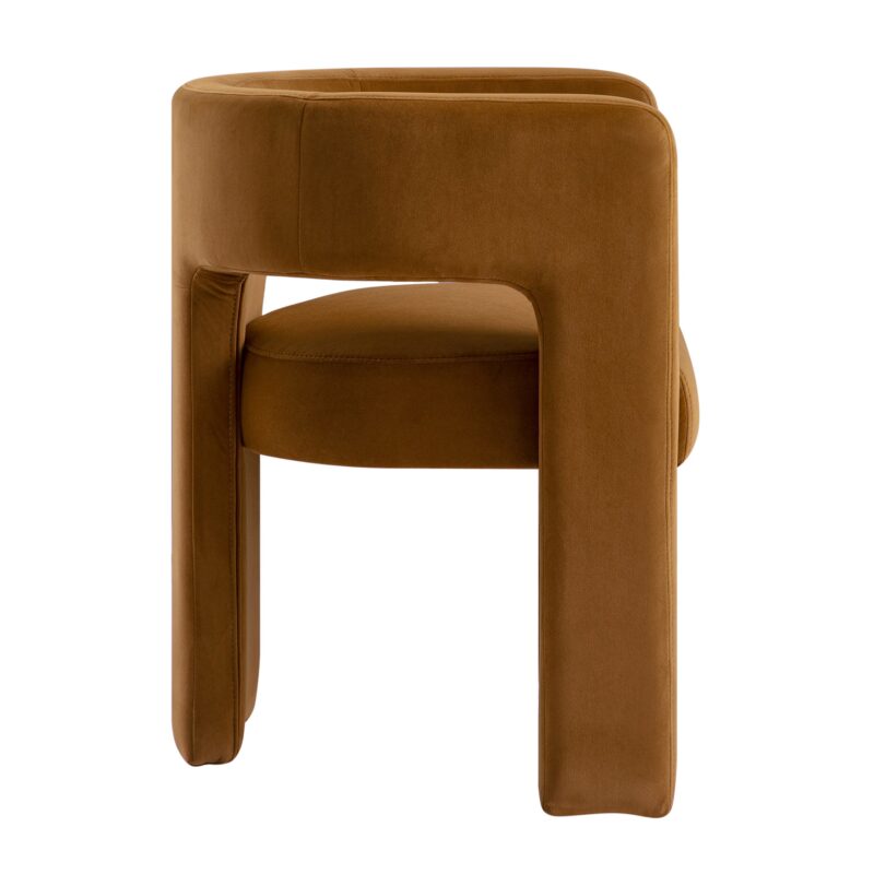 Greenwich Cinnamon Velvet Dining Chair - Image 5