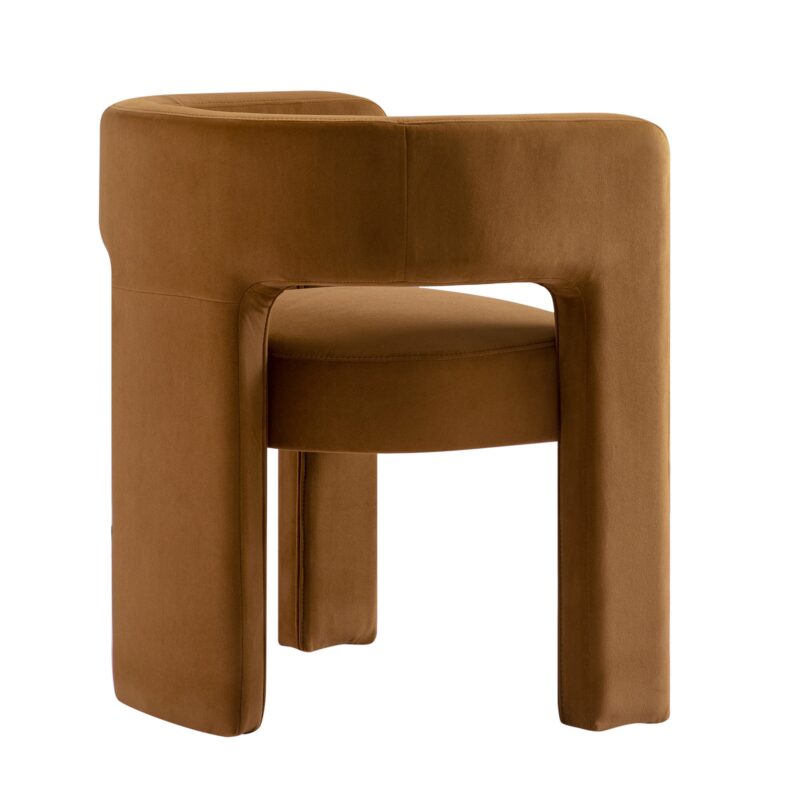 Greenwich Cinnamon Velvet Dining Chair - Image 6