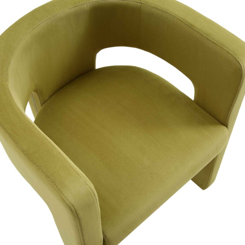 Greenwich Olive Green Velvet Dining Chair - Image 8