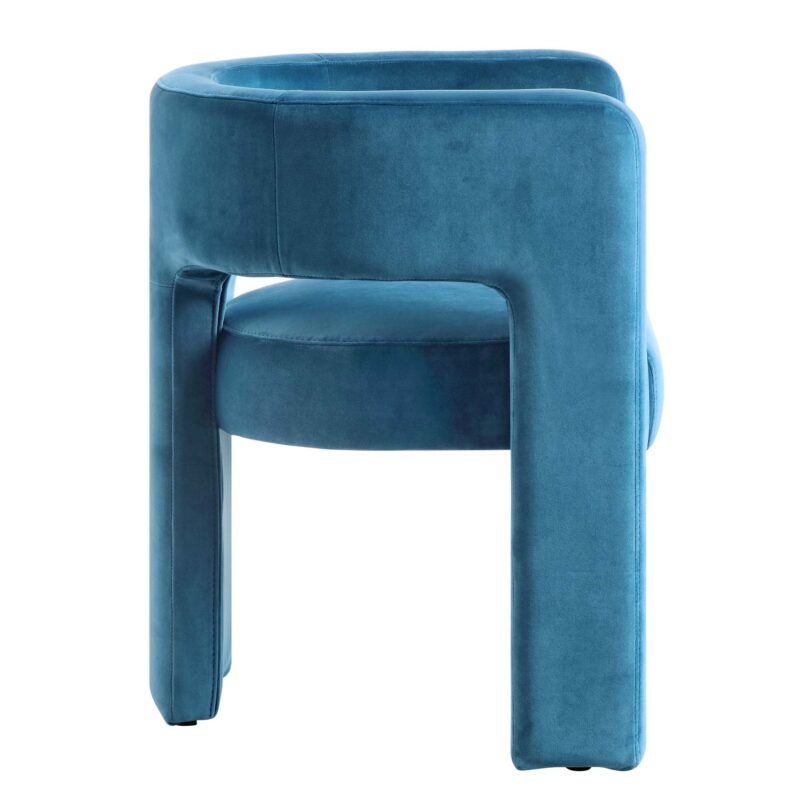 Greenwich Air Force Blue Velvet Dining Chair - Image 6