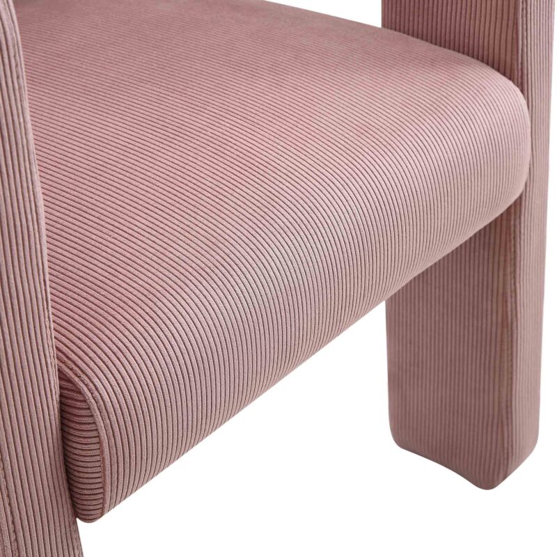 Greenwich Dusty Pink Corduroy Dining Chair - Image 11