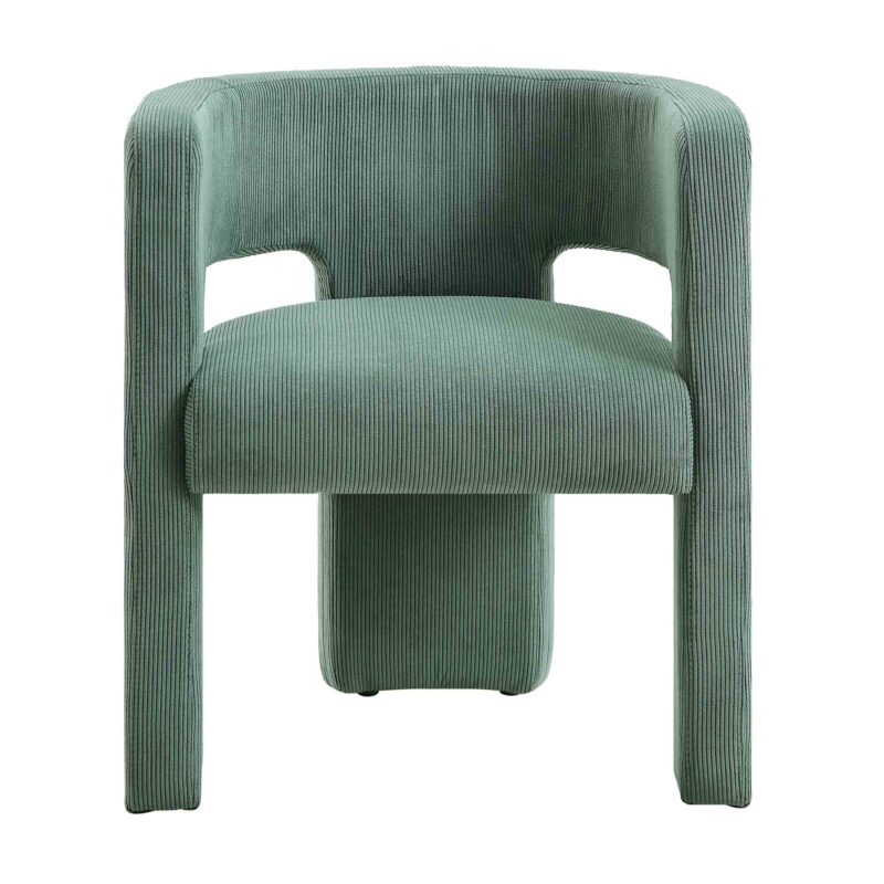 Greenwich Sage Green Corduroy Dining Chair - Image 3