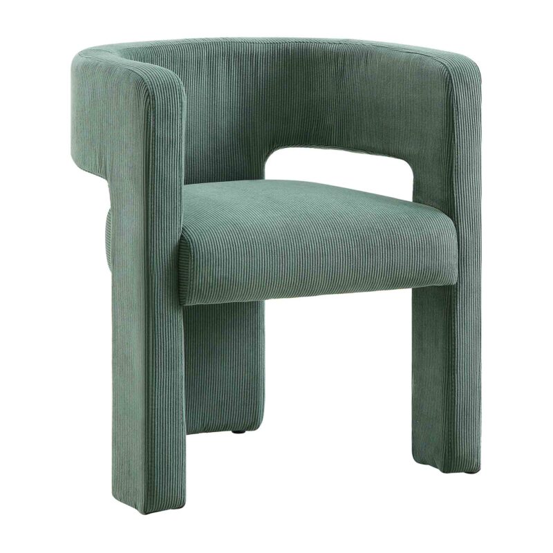 Greenwich Sage Green Corduroy Dining Chair - Image 4