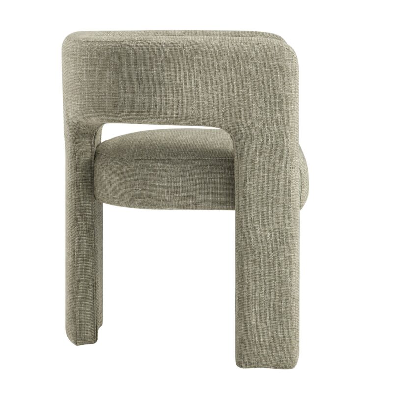 Greenwich Wheat Woven Textured Fabric Dining Chair - Image 5