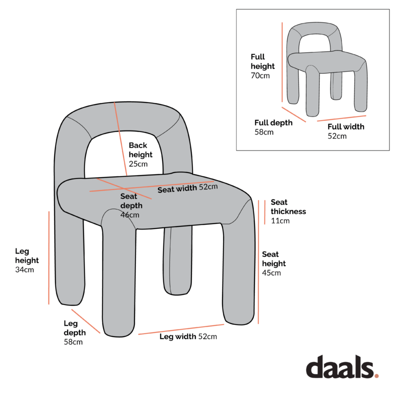 Libby Light Taupe Boucle Dining Chair - Image 5