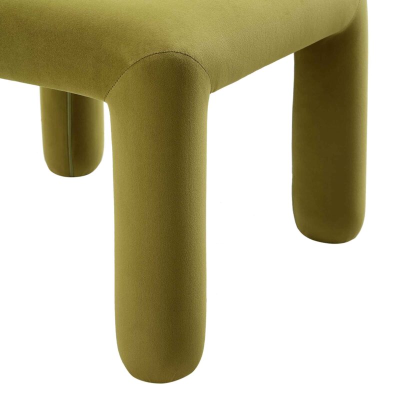 Libby Olive Green Velvet Dining Chair - Image 11