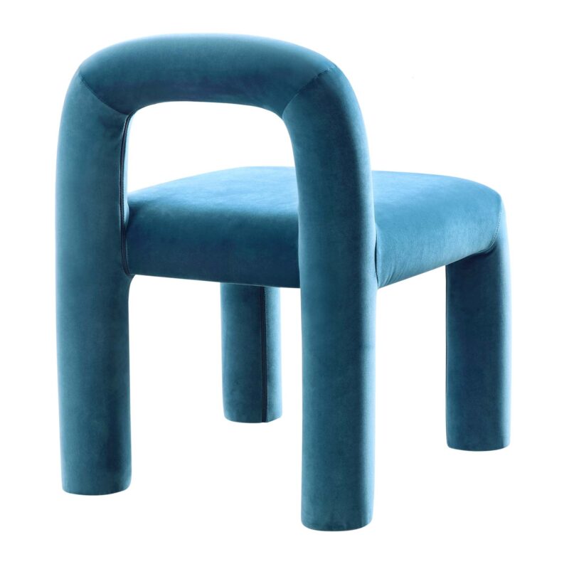 Libby Air Force Blue Velvet Dining Chair - Image 8