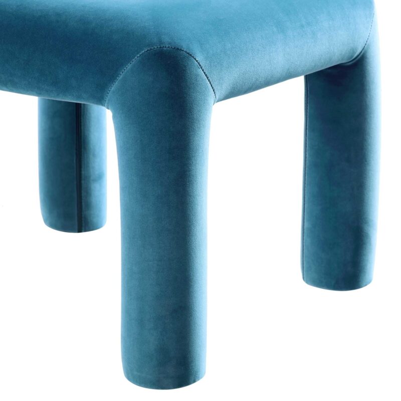 Libby Air Force Blue Velvet Dining Chair - Image 11