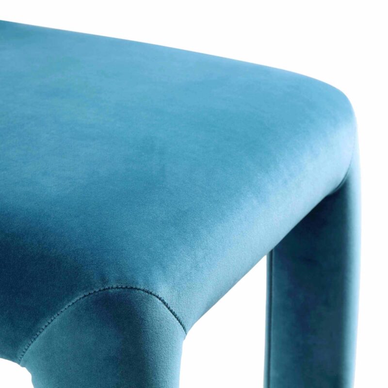 Libby Air Force Blue Velvet Dining Chair - Image 12